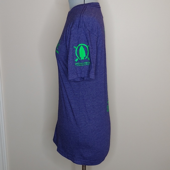 Next Level Apparel "Special Forces Foundation" blue tee shirt small EUC - Picture 8 of 9
